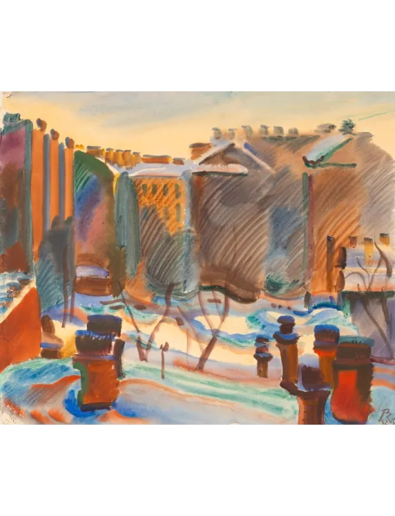 Мастер-класс «Блеск зимы: рисуем пейзаж акварелью»